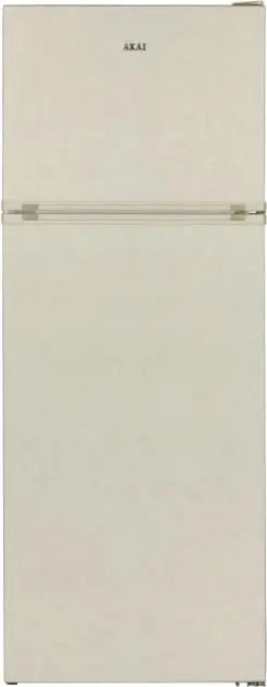 AKAI AKFR453CMV - Réfrigérateur double porte 453 litres statique autonome installation classe énergétique – 255 kWh, gris/beige