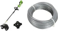 Greenworks GD40BC Débroussailleuse à Batterie avec Moteur sans Balai – 2 Ah / 4 Ah, sans batterie, gris