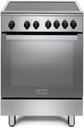 DMX64INL Cuisinière à induction avec four électrique 60 x 60 cm Inox – 1200 W / 1500 W, argenté