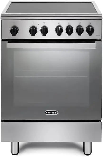 DMX64INL Cuisinière à induction avec four électrique 60 x 60 cm Inox – 1200 W / 1500 W, argenté