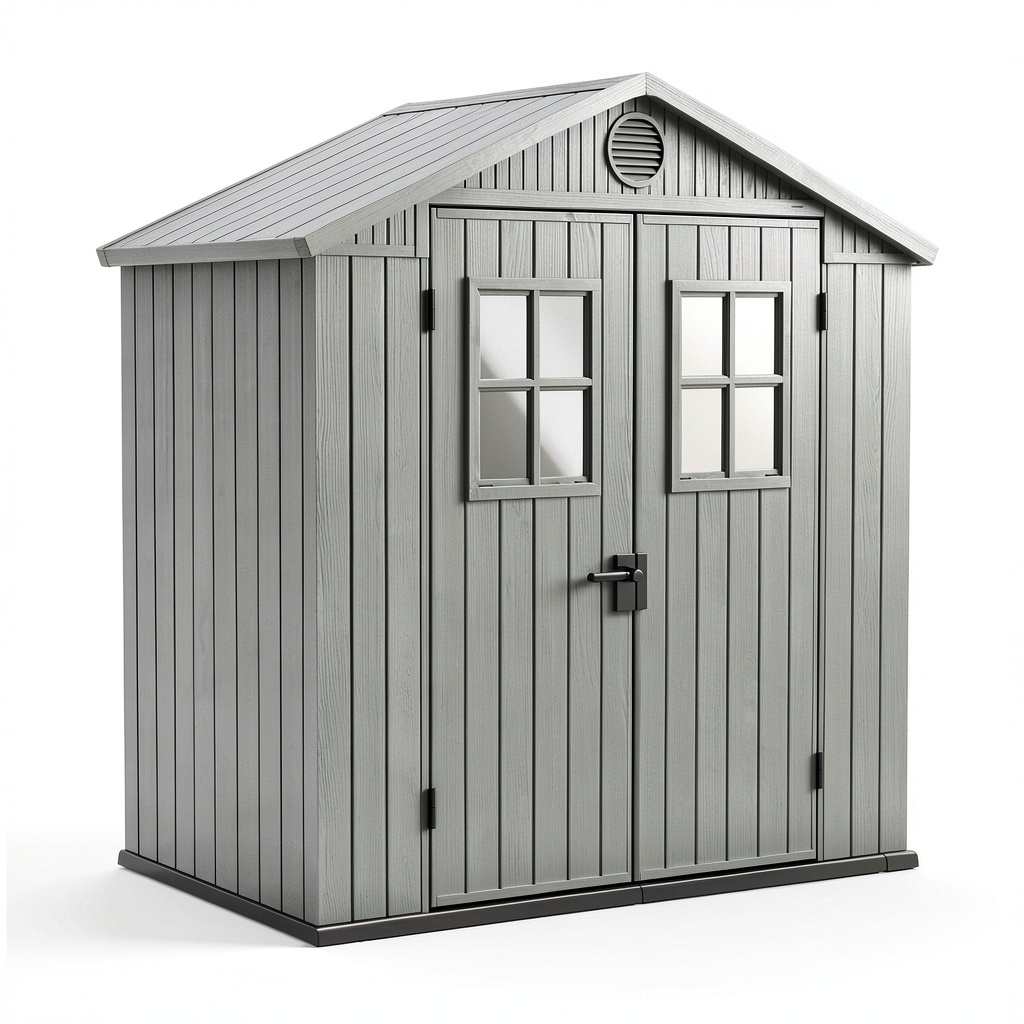 Abri de jardin, coloris vert, pour le jardin