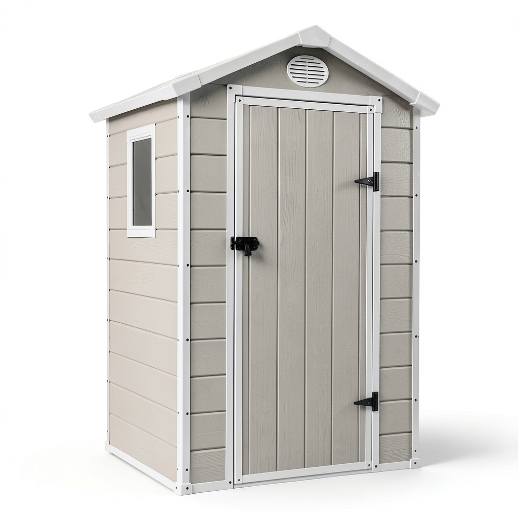 Abri de jardin, coloris beige, pour le jardin