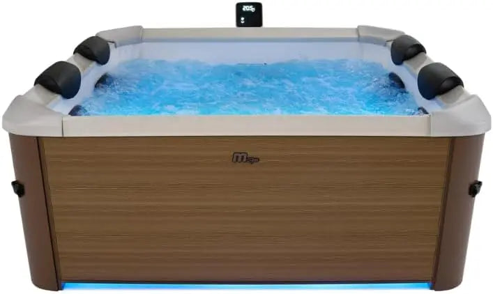 Spa MSpa Oslo Amber Semi-Rigide 160x160cm – 720 W / 300 W, orange/bleu/marron