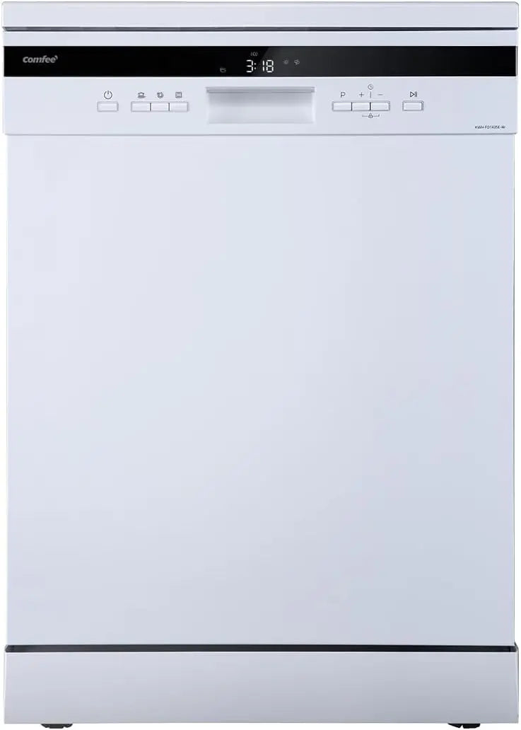 COMFEE' FD1435E-W Lave-vaisselle Pose Libre 14 Couverts – blanc/gris