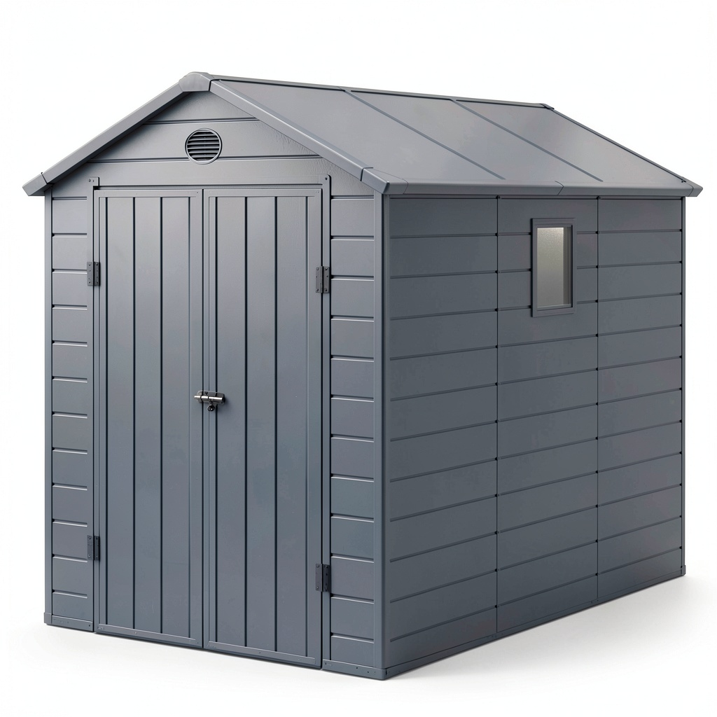 Abri de jardin, coloris anthracite, pour le jardin