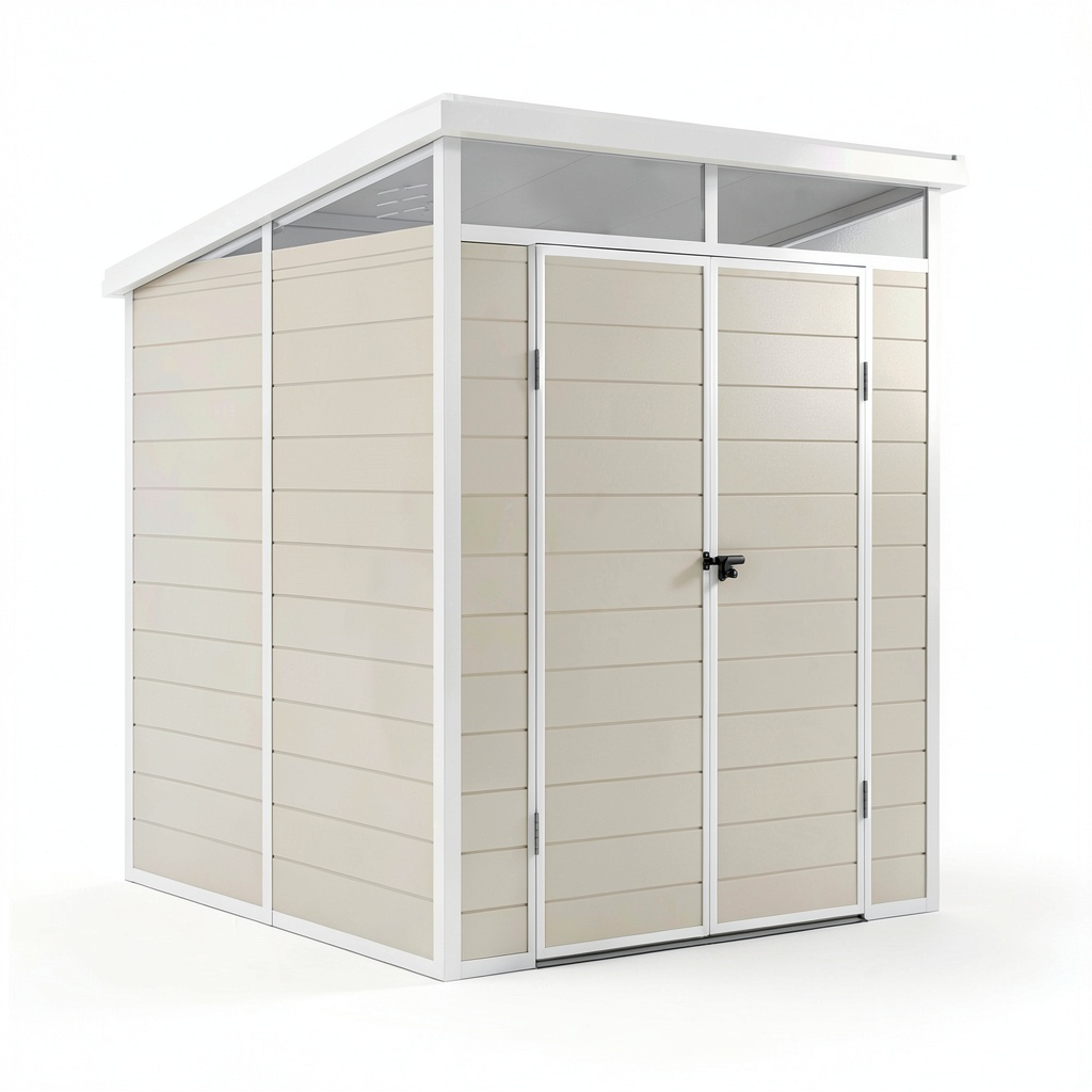 Abri de jardin, coloris beige, pour le jardin
