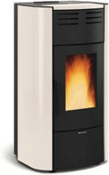 POELE PELLETS EXTRAFLAME 001285150 RAFFAELLA HYDRO – 18 kW / 3,7 kW, gris/noir