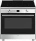 Smeg cuisinière électrique CG90CIXT – 1,29 kWh / 0,98 kWh, argenté