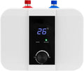 Chauffe-eau sous évier 6 l résistant à la pression et chauffe-eau de cuisine - Chauffe-eau d'eau chaude – 33 x 23 x 24 cm, 50 Hz, noir
