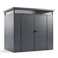Abri de jardin, coloris gris et anthracite, pour le jardin