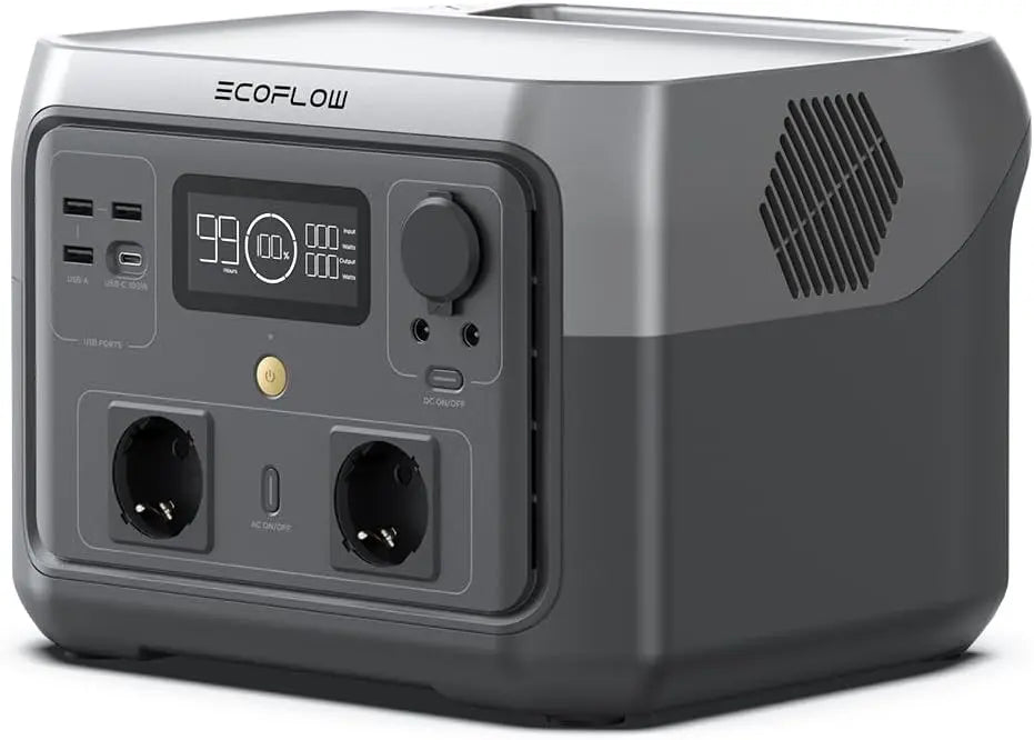 Station électrique portable ECOFLOW RIVER 2 MAX 512 Wh – 1000 W / 500 W, gris