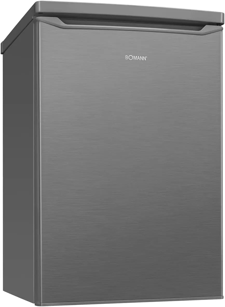 Bomann Réfrigérateur avec compartiment congélateur – 109 litres, gris