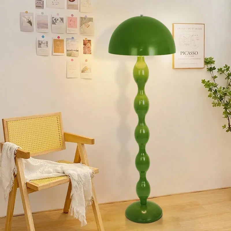 Lampe de plancher verte pour le salon