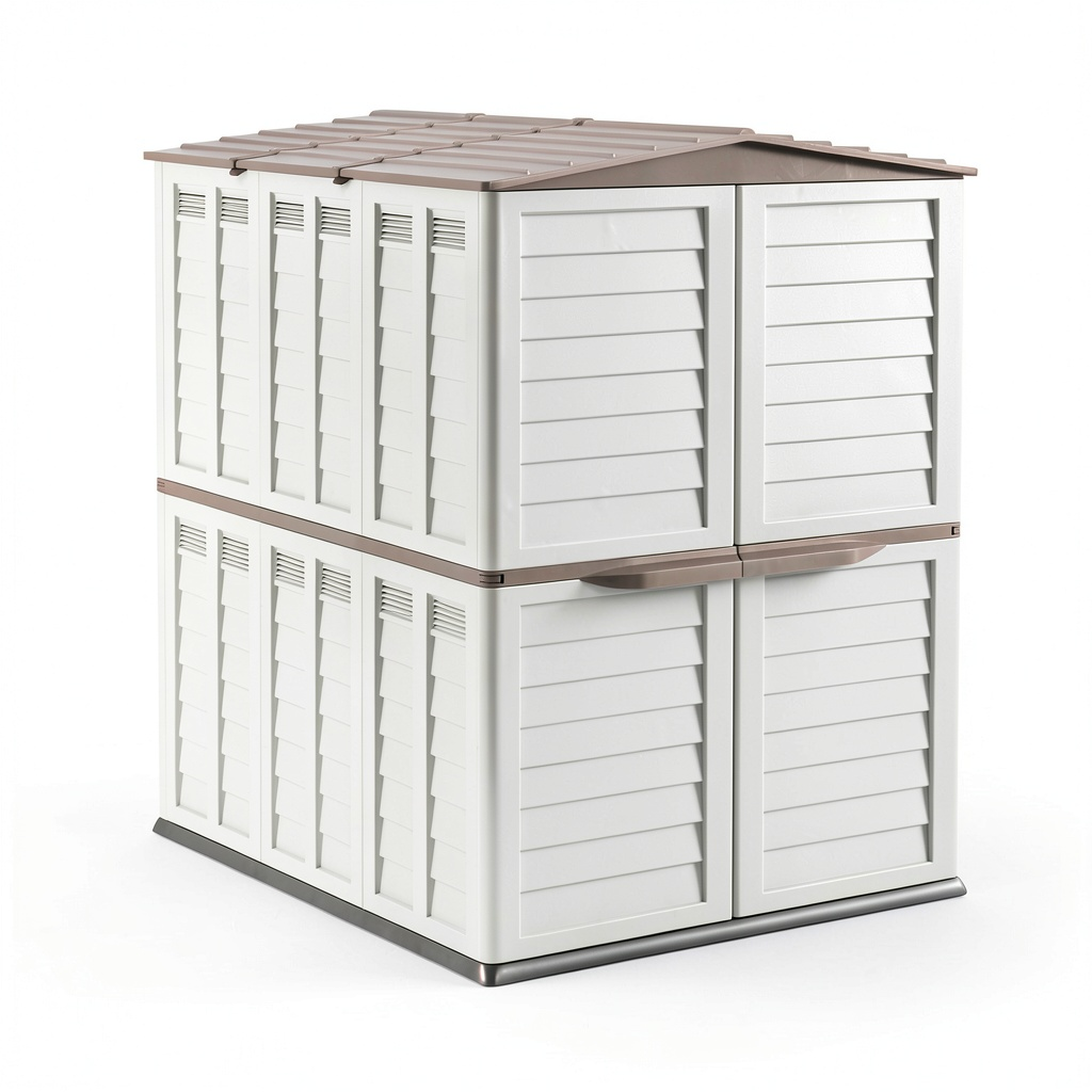 Abri de jardin, coloris beige, pour le jardin