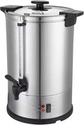 Générique Percolateur à Café Inox 15 Litres - 100 Tasses - 1500W - Avec Panier à Café - Simple Paroi – argenté