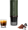 CERA+ CERApresso Machine à expresso portable 5 à 8 tasses par charge – 10 W / 30 W, 50 ml, 4500 mAh, vert