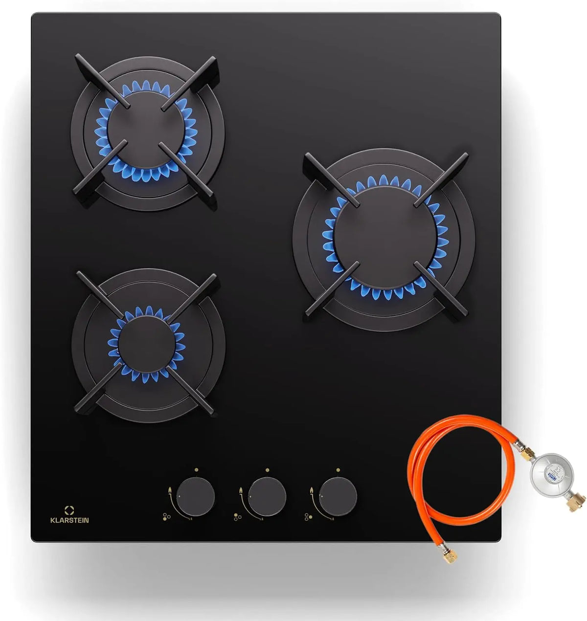 Klarstein Tables de Cuisson à Gaz – 5200 W, argenté
