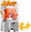 Presse-agrumes commercial – 120 W, 45 x 34 x 78,9 cm, gris/orange
