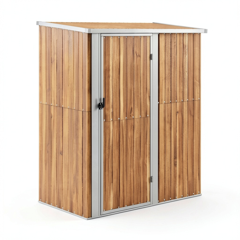 Abri de jardin, en acier, 180,5 x 97 x 209,5 cm, pour le jardin