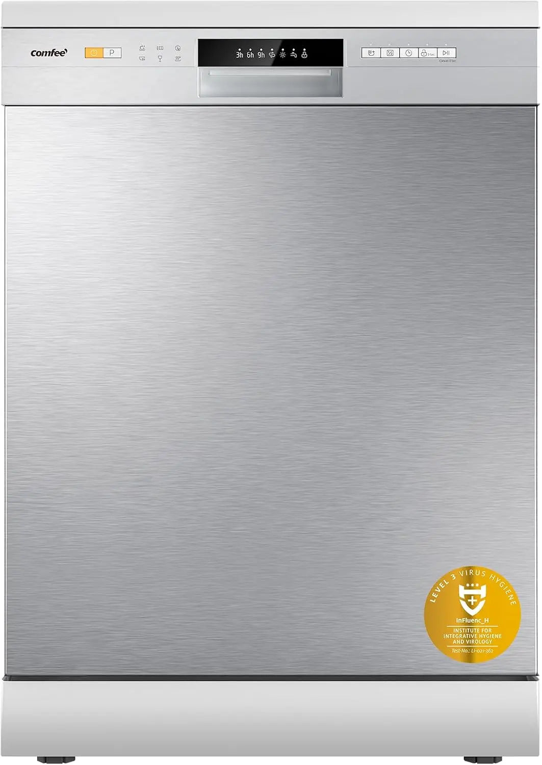 COMFEE' CDWPF1201PS Lave-vaisselle Pose Libre,12 Couverts – gris