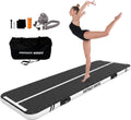 AirTrack Nordic Home édition spéciale Air Track 3m/4m/5m/6m/7m/8m avec pompe à air - tapis de gym – gris/noir