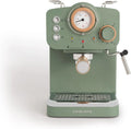 CREATE / THERA RETRO/Cafetière express semi-automatique vert sauge et bois / 20 bar – 1100 W, 1,25 L