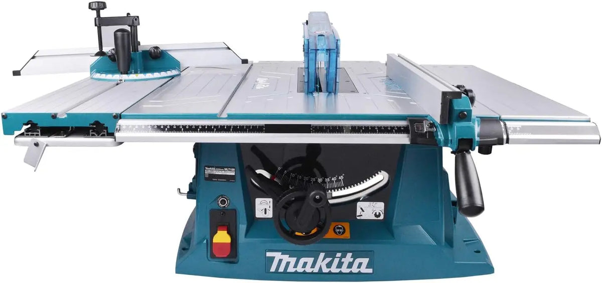 Makita MLT100 Scie bois sur table 1500 W Ø 260 mm – bleu/gris
