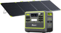FOSSiBOT F2400 Generateur Electrique portable Panneau Solaire 400W – 400 W / 2400 W, 3055 mAh, 2048 Wh, vert