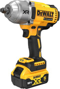 DEWALT DCF900P2T-GB XR Clé à chocs sans balais 1,27 cm 1396 Nm avec 2 batteries 5 Ah dans TSTAK 18 V – gris/noir/orange