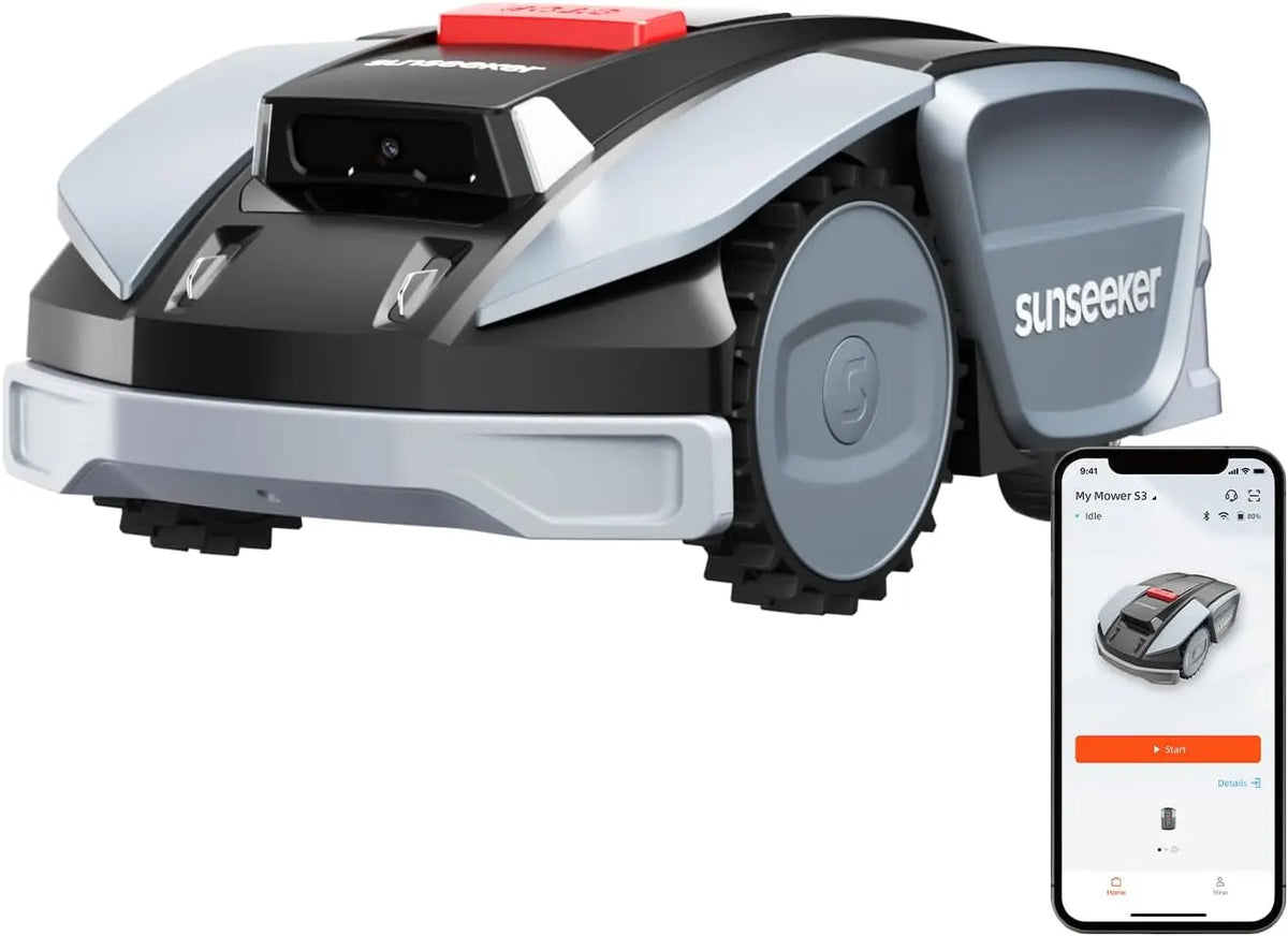 Sunseeker S3 Robot Tondeuse sans Fil Périphérique pour 800 m² – gris/noir