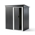 Abri de jardin, en acier, coloris gris, pour le jardin
