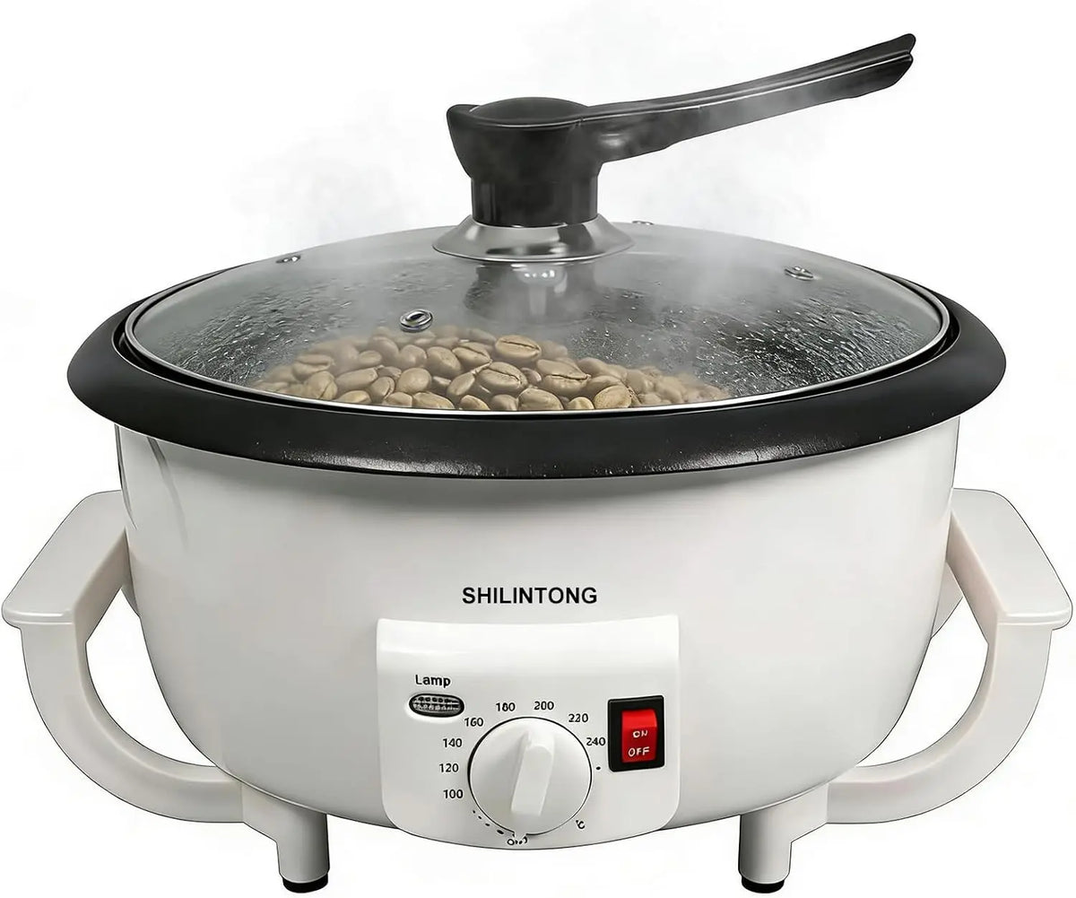Machine à Torréfier les Grains de Café SHILINTONG – 1200 W, gris