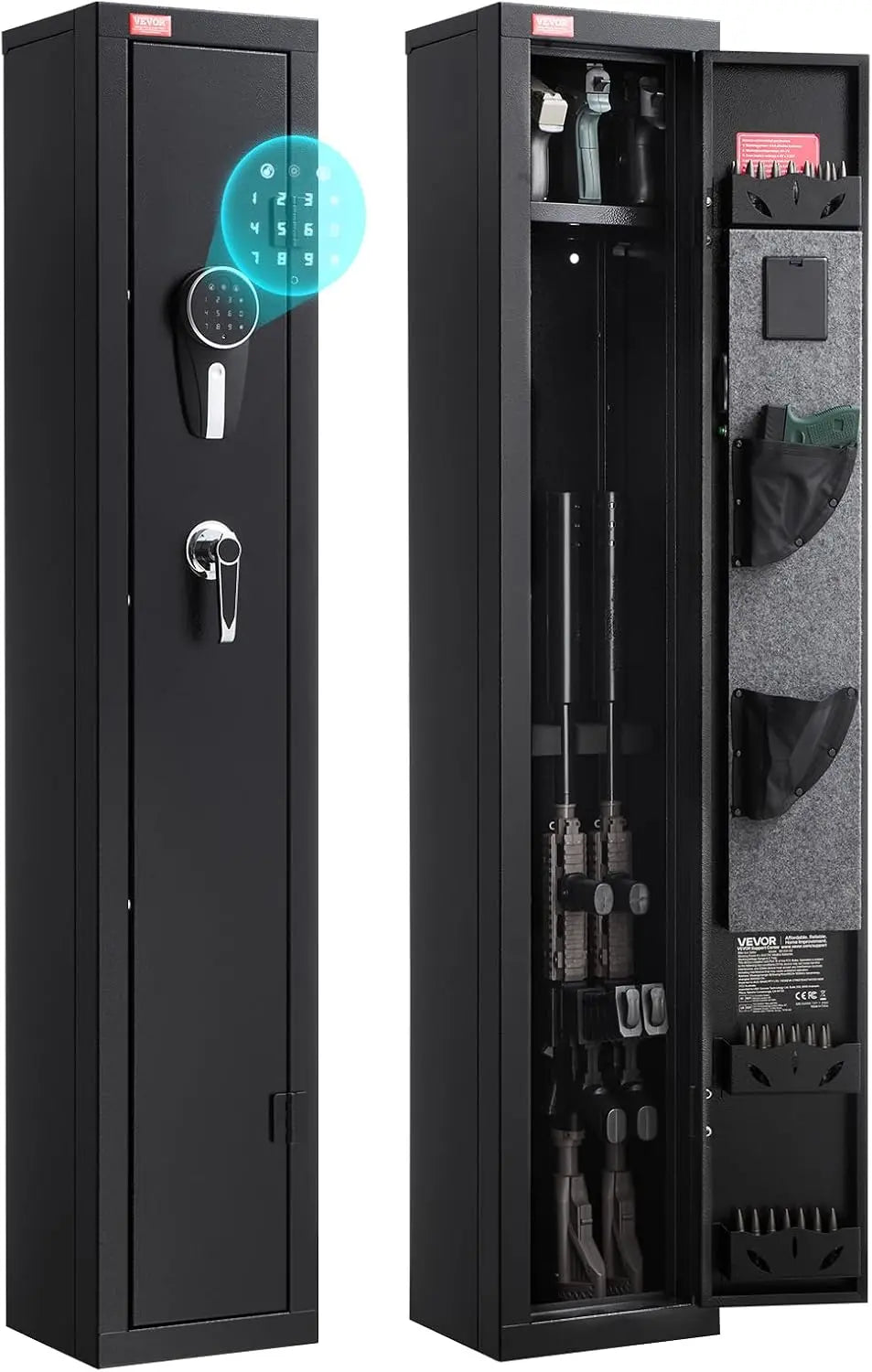 VEVOR Armoire à Fusils – noir/gris