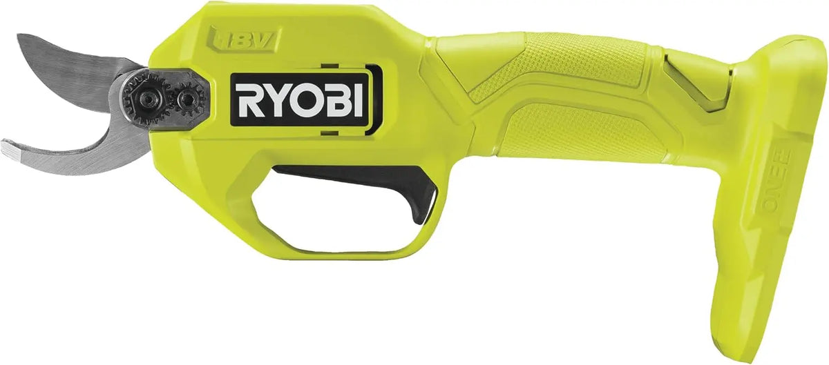 RYOBI Sécateur 18V ONE+ Coupe 25 mm Lame Acier RY18SCA-0 Sans batterie – 1,5 Ah / 2,0 Ah, jaune