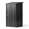 Armoire, avec rangement, avec portes, en métal, coloris noir, 95 x 98 cm, pour la chambre