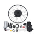 Kit de conversion de vélo électrique 1500 W 48 V 28' roue arrière avec écran LCD – gris/noir