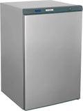 MBH - Mini réfrigérateur professionnel en inox de 142 litres avec 3 étagères sous plan pour – 70 W, 50 Hz, argenté