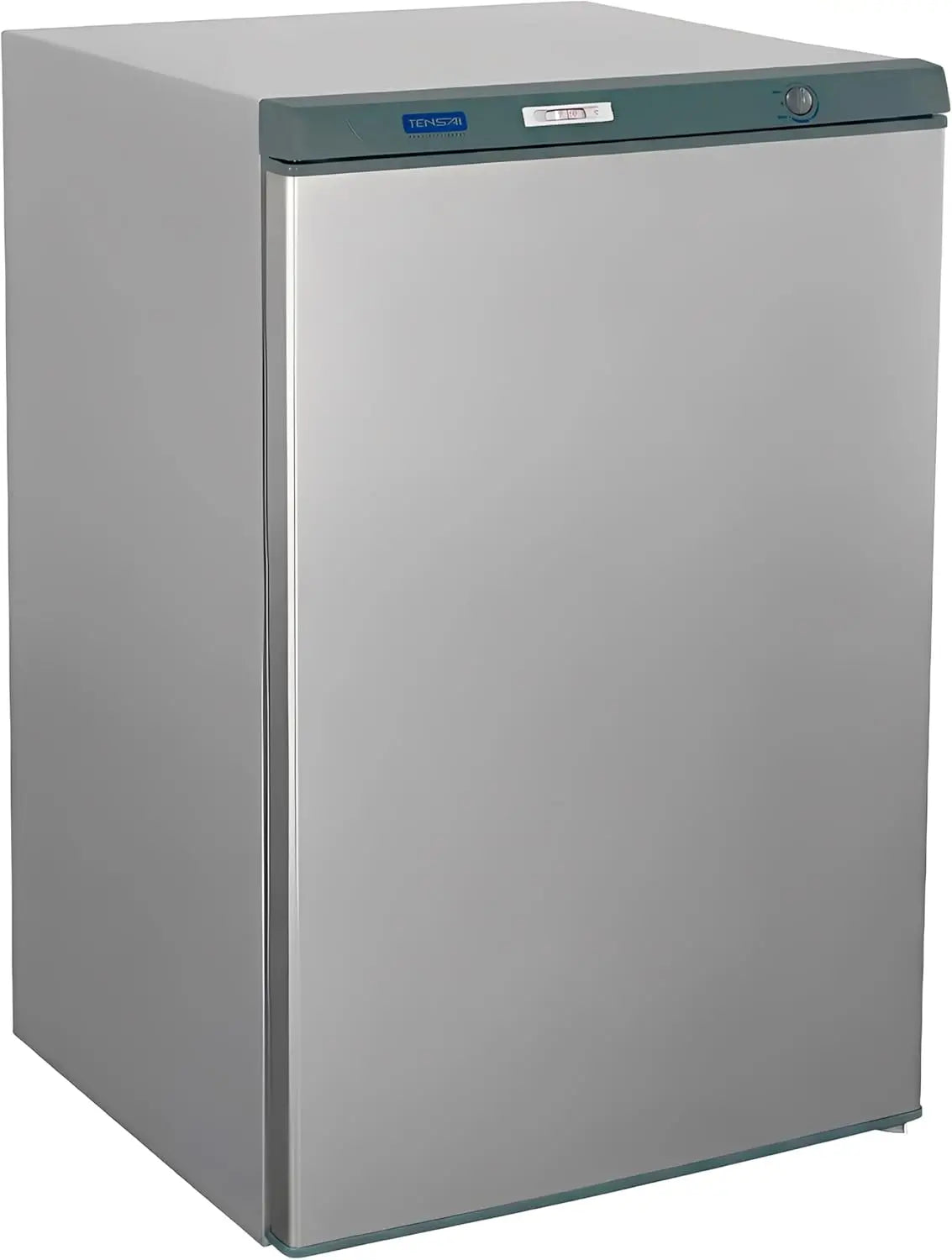 MBH - Mini réfrigérateur professionnel en inox de 142 litres avec 3 étagères sous plan pour – 70 W, 50 Hz, argenté