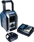 Radio de chantier 12 à 18V Li-Ion DAB/DAB+ Machine seule - MAKITA DMR115+BL1830B+DC18RC – gris/noir/bleu