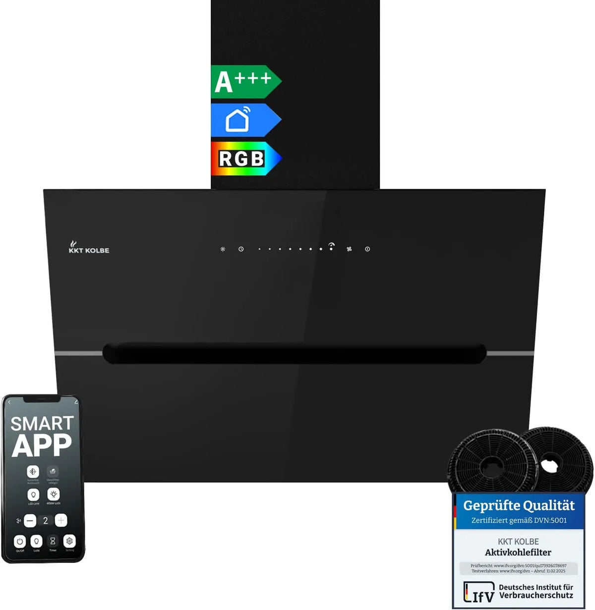 KKT KOLBE Hotte murale ECCO6005SM – noir