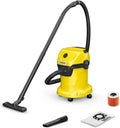 KÄRCHER Aspirateur Eau et Poussières WD 3 V-17/4/20 – 1000 W, 17 L, gris/jaune