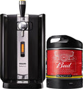 PerfectDraft Pack Tireuse À Bière + 1 Fût Bud 6L – noir/gris