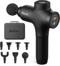 Mebak 3 Pistolet de Massage Musculaire Massage Gun Masseurs Électriques Portables Masseur des Tissus – 2600 mAh, 60 Hz, gris/noir
