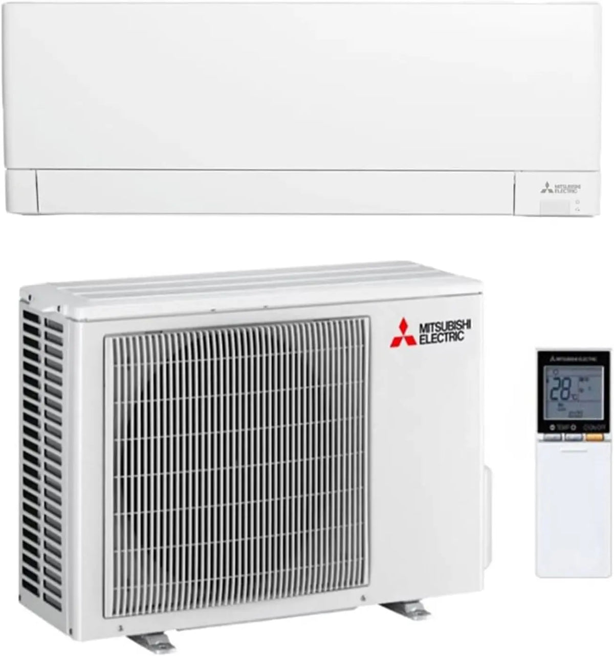 Mitsubishi MSZ-AY25VGKP + MUZ-AY25VG Série AY Climatiseur 9000 BTU Inverter Pompe à chaleur Classe – gris