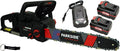 HEADNMORE Parkside Performance Tronçonneuse sans fil 40 V PPKSA 40-Li B2 avec 2 batteries 4 Ah + – noir/gris