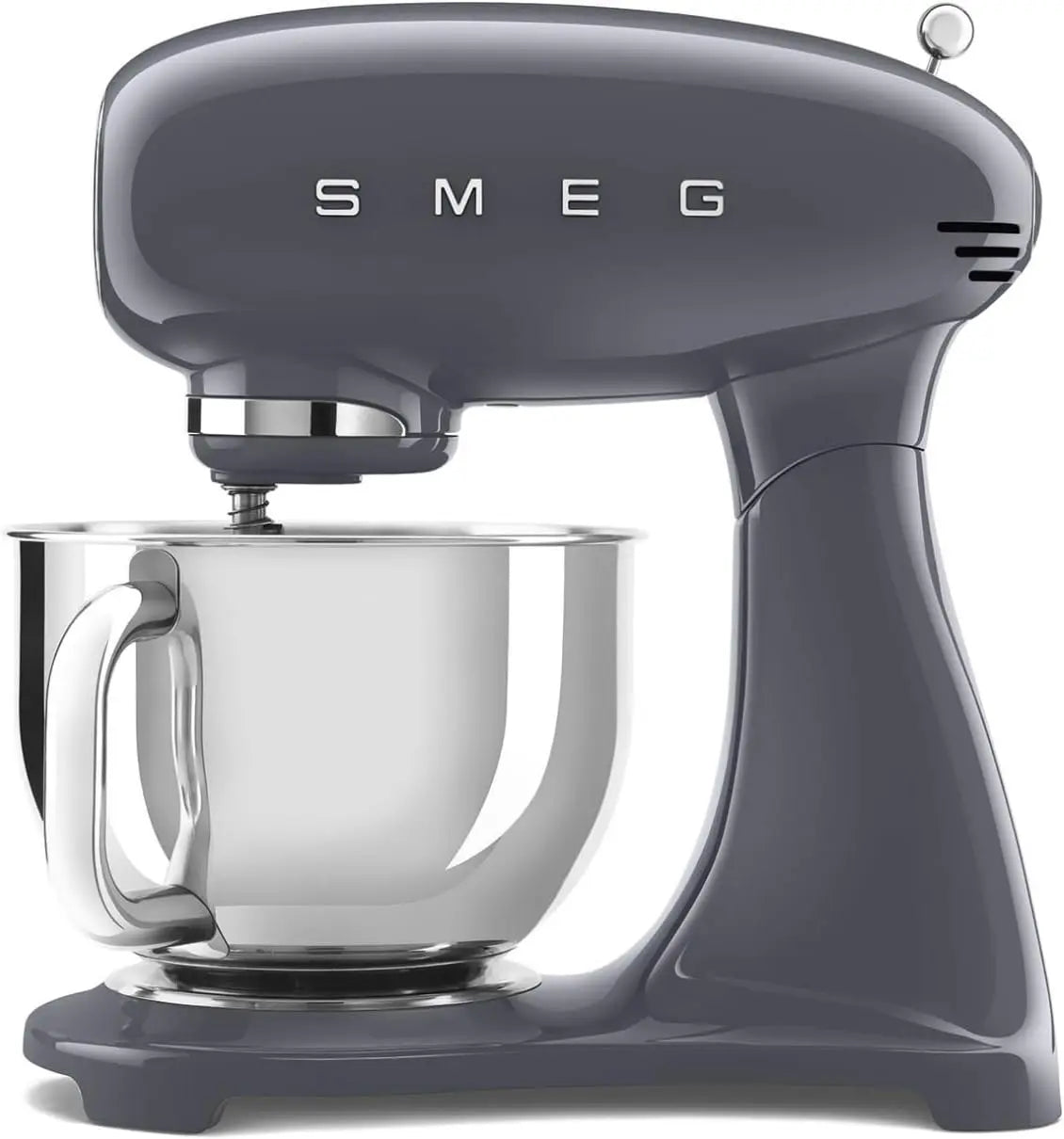 Smeg Robot Pâtissier SMF03GREU – 800 W, 4,8 L, gris