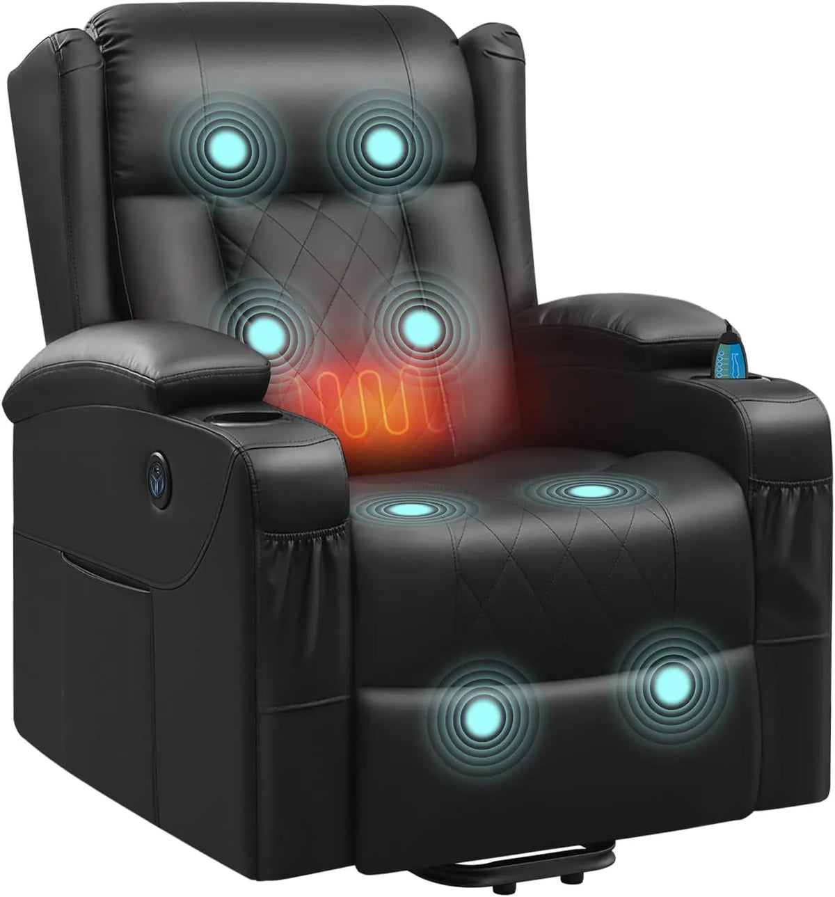 WOLTU Fauteuil Relax Électrique – noir