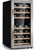 KLARSTEIN Cave a Vin – 33 Bouteilles, gris/noir