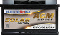 Electronicx Batterie AGM Solaire 12V 110Ah – noir/gris