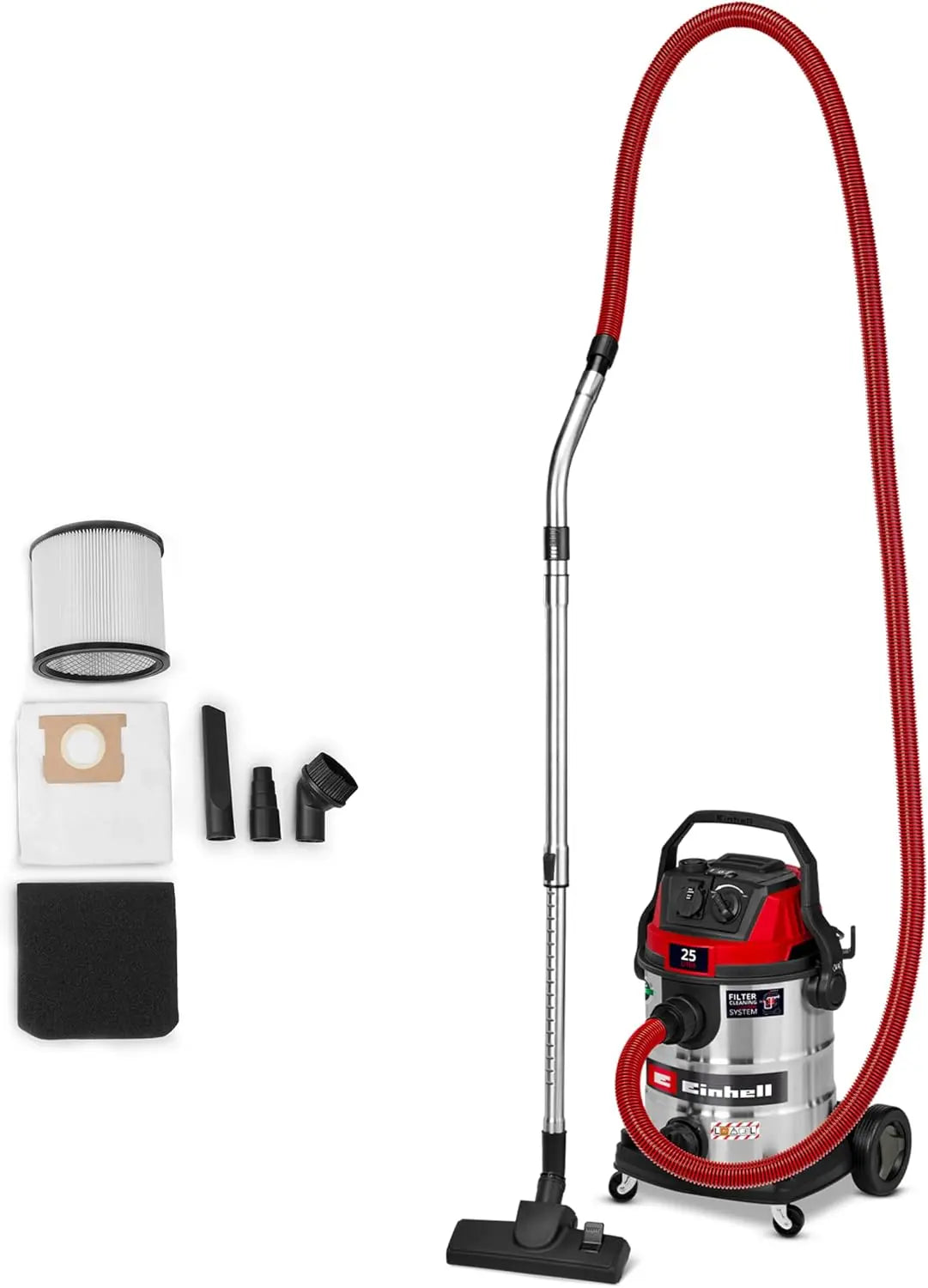 Einhell Aspirateur eaux et poussières Te-VC 2580 SACL – 1100 W / 2200 W, 25 l, gris/noir